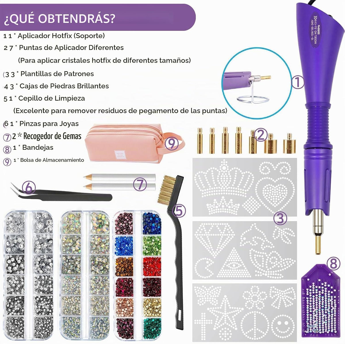 Kit Aplicador de Pedrería Hotfix