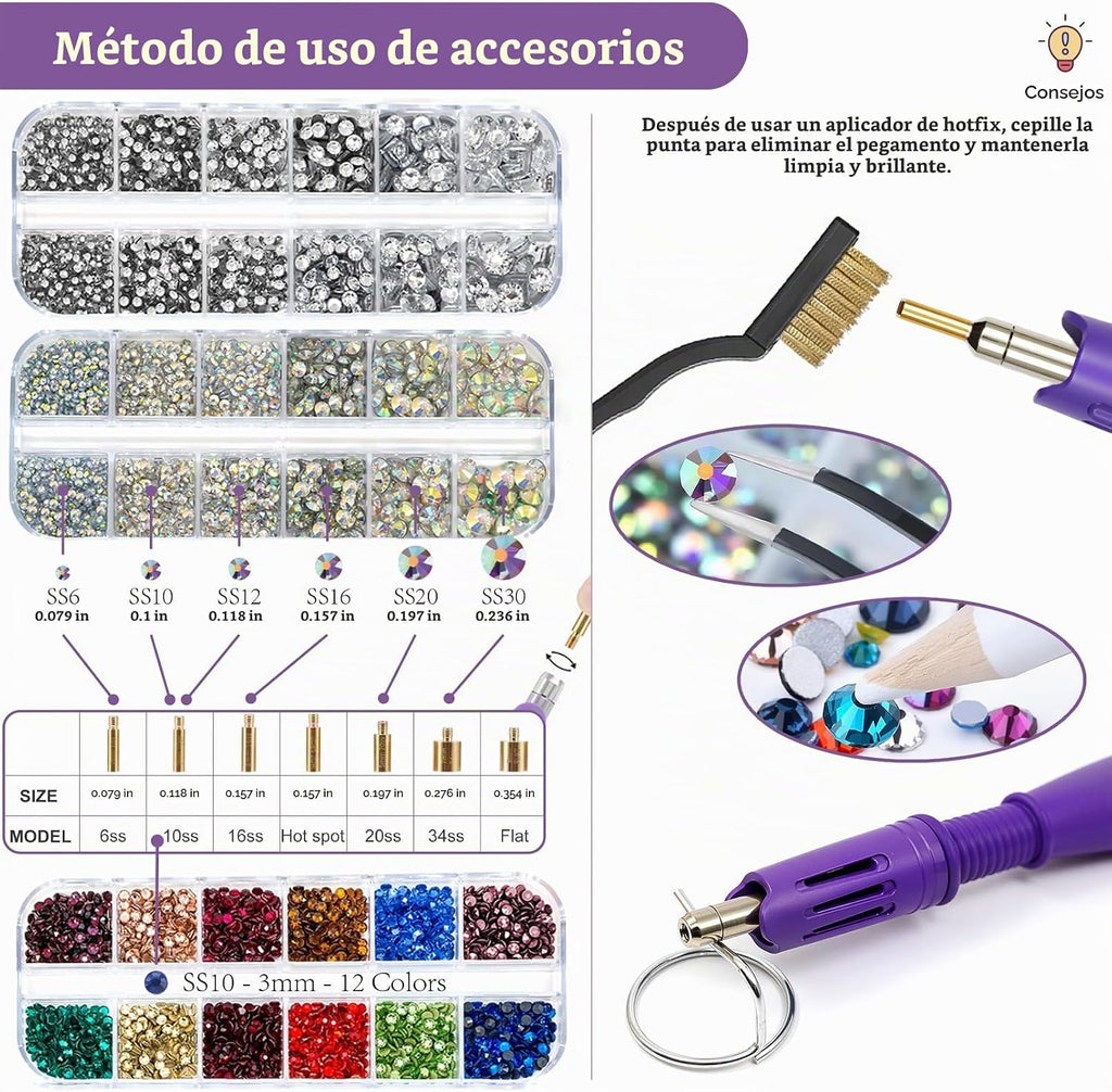 Kit Aplicador de Pedrería Hotfix